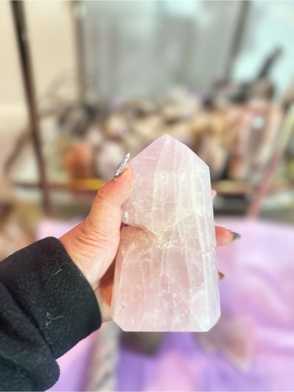 4 Piece Repaired / Broken Crystals Bundle: Rose Quartz Citrine Jasper - Picture 6 of 6
